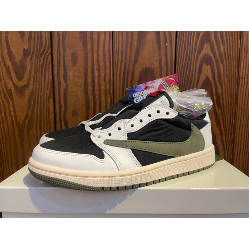 {OGC} Travis Scott x Jordan 1 Low Og 橄欖綠 倒鉤 DZ4137-106 倒鉤最終章