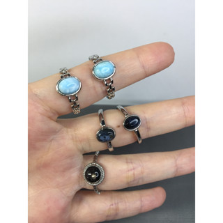 天然 海紋石戒指6*7.1MM(拉利馬)
