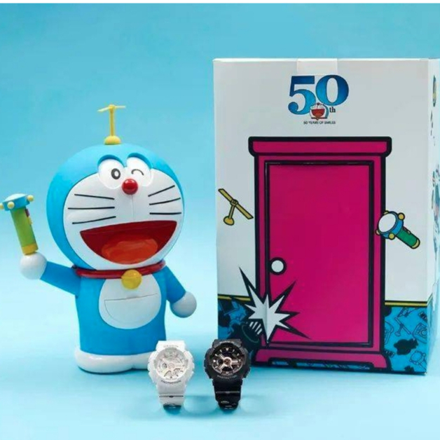 全新 現貨 免運 Casio 哆啦A夢 手錶 卡西歐 BABY-G 白色 BA-110RG-7APRD 玩具公仔手表盒