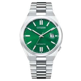 【CITIZEN 星辰】Mechanical 極簡復古綠色機械腕錶 NJ0150-81X 40mm 現代鐘錶