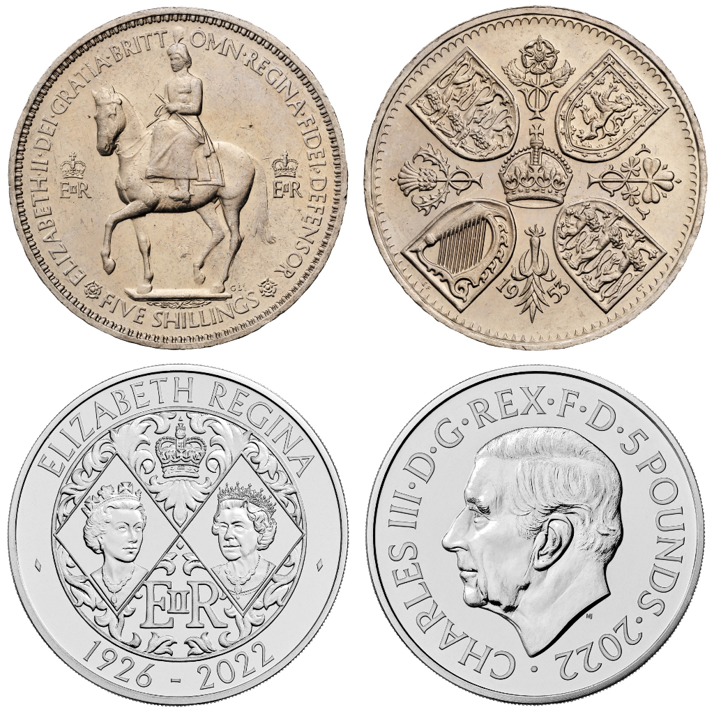 英國女王 加冕&amp;逝世 紀念套幣 1953 伊莉莎白二世 紀念幣 硬幣 登基 70週年 白金禧 緬懷 致敬 皇室 王室