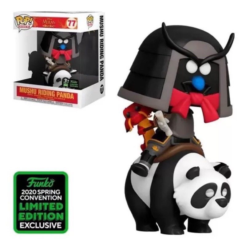 FUNKO POP 77 交通豪華組 花木蘭 木須龍 蟋蟀扮侍衛騎熊貓 MULAN 迪士尼 Limited