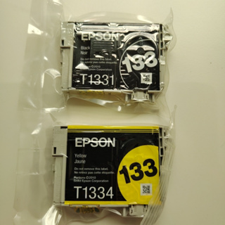 EPSON 原廠 全新真空包 墨水匣 133 黑色(T1331) 黃色(T1334)