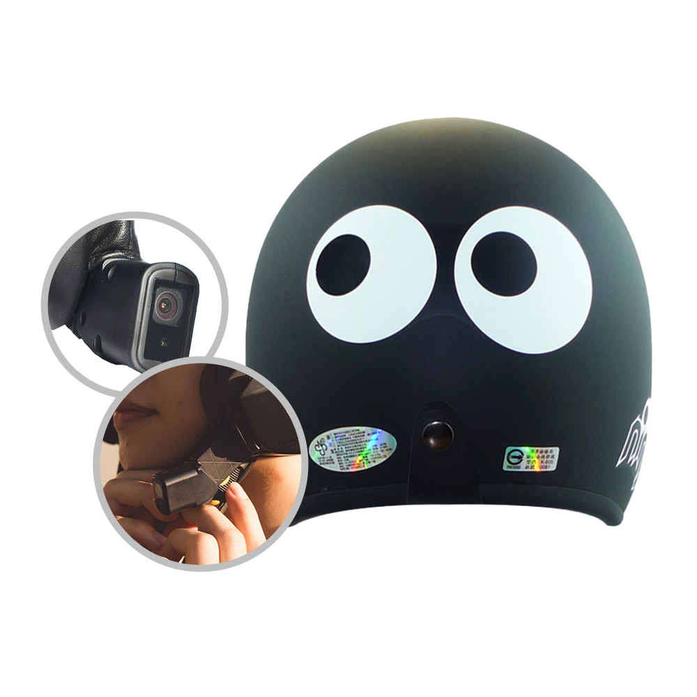 IminiDV X4 ninja KK 內建式 安全帽 行車記錄器 眼睛 3/4罩安全帽 卡通 素色
