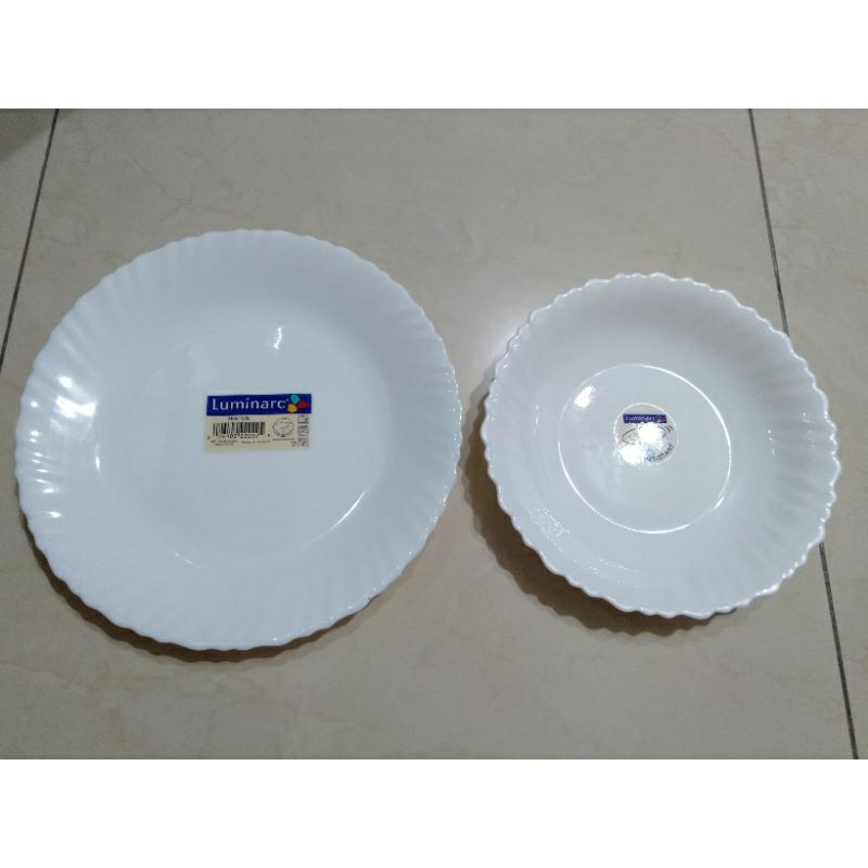 法國進口樂美雅 Luminarc 白玉瓷優質強化餐盤《全新品》--股東會紀念品