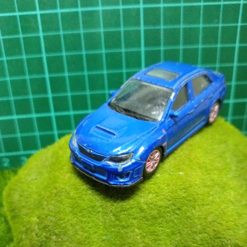 老玩具車SUBARU IMPREZA STI 無盒二改塑材不用爆底約7.5公分滿百出貨