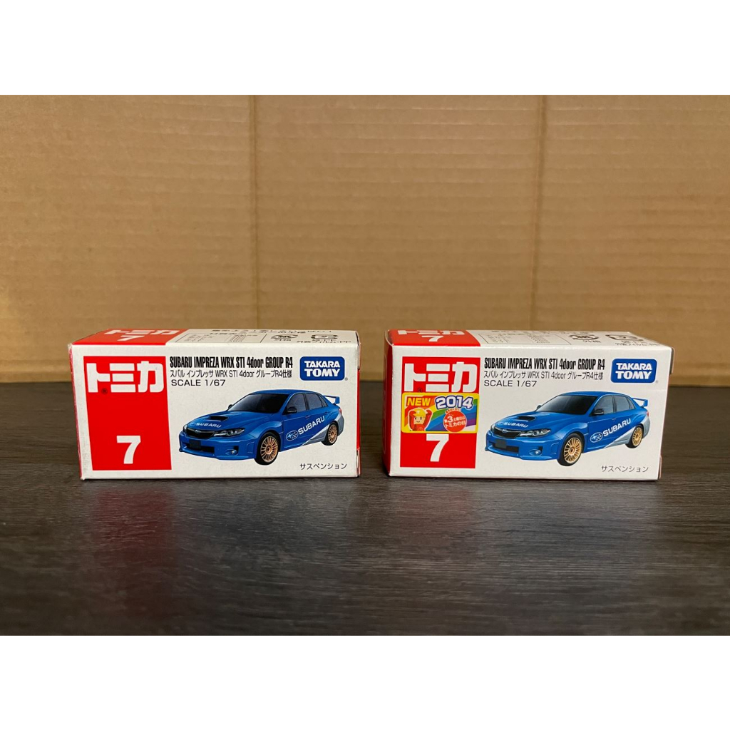 亮本舖~現貨 Tomica 7 SUBARU IMPREZA WRX STI 4door GROUP R4 多美