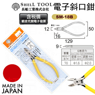 超富發五金 日本貝印 電子斜口鉗 SM-18B 斜口剪 斜嘴鉗 模型鉗 塑膠模型斜口鉗 與KEIBA馬牌MN-A05同級