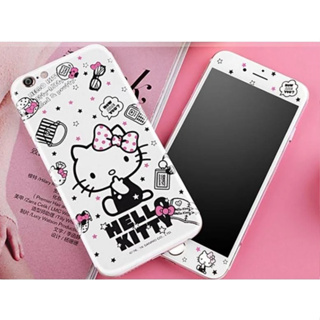 "係真的嗎 iPhone 6 6 Plus 6S 6S Plus HelloKitty玻璃保護貼 正反面套裝 夢幻