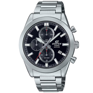 CASIO卡西歐 EDIFICE 經典款 三眼計時腕錶 EFB-710D-1A 酷黑