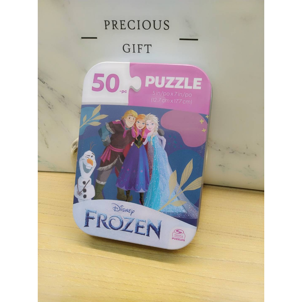 【迪士尼】Disney卡通 鐵盒 拼圖 史迪奇(24片) 冰雪奇緣(50片) 送禮 自用 兒童玩具 【現貨/超便宜】