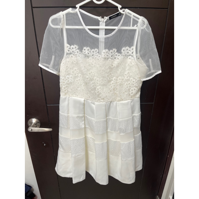 專櫃女裝 Moma 白色小禮服 洋裝 size:38