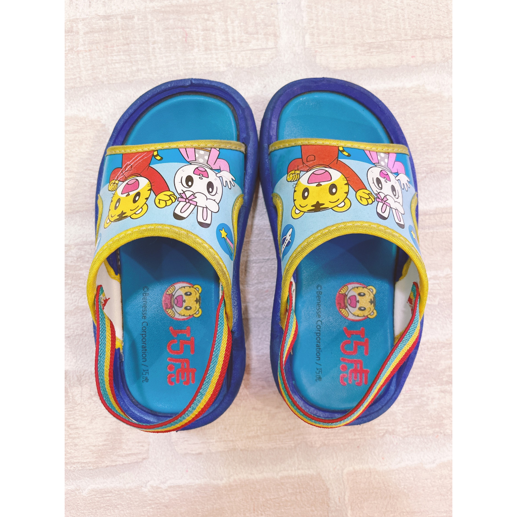 巧虎兒童涼鞋 鬆緊帶涼鞋 卡通拖鞋 正版授權 台灣製造《二手》
