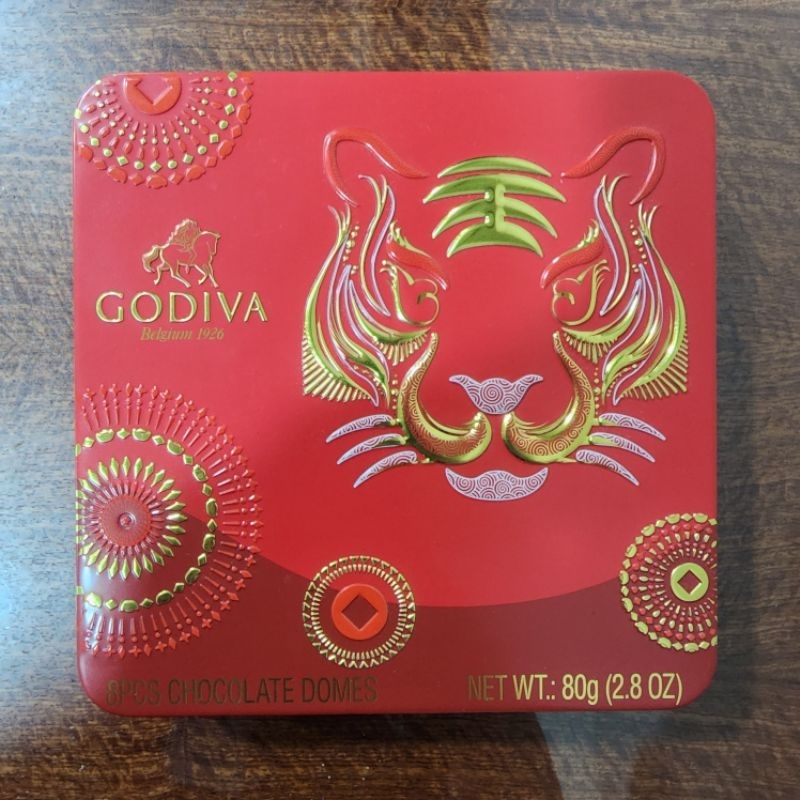 【GODIVA】虎年巧克力空鐵盒