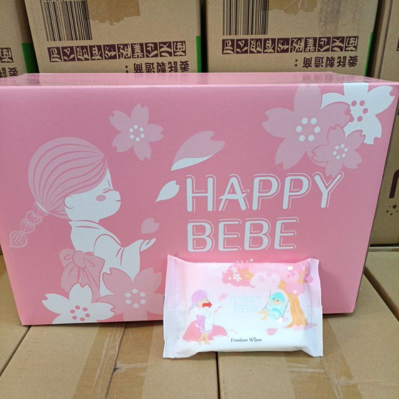 💥現貨Happy Bebe💥Freedom Wipes(女性專用濕紙巾）一箱40包