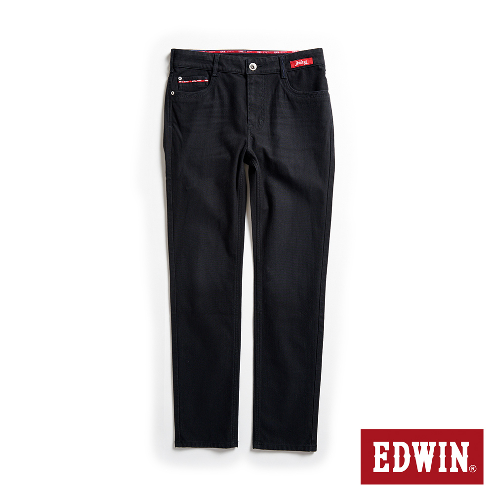 EDWIN 東京紅360°迦績彈力機能小直筒牛仔褲(黑灰色)-男款
