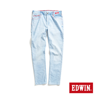 EDWIN 東京紅360°迦績彈力機能小直筒牛仔褲(重漂藍)-男款