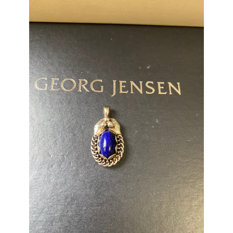Georg Jensen喬治傑生1992 首刻青金石+紫水晶葡萄耳環 專屬賣場
