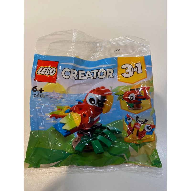 全新未拆🉑️刷卡【樂高 LEGO 30581 熱帶鸚鵡 Tropical Parrot 3in1 Polybag