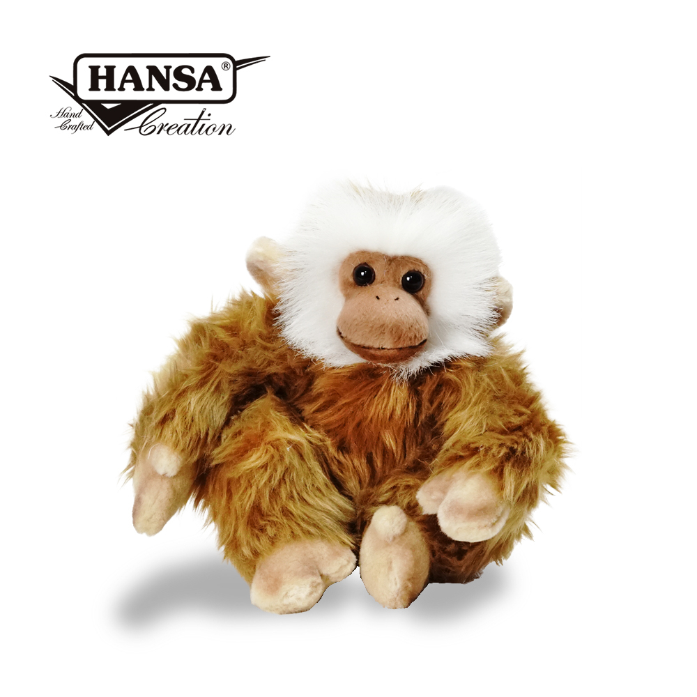 Hansa 2840-坐姿猴子20公分高(咖啡色)