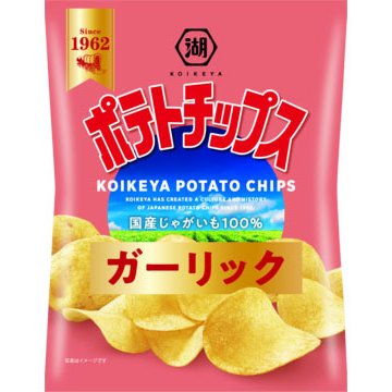 【湖池屋】日本零食 KOIKEYA 薄洋芋片系列(大蒜味/鹽味)