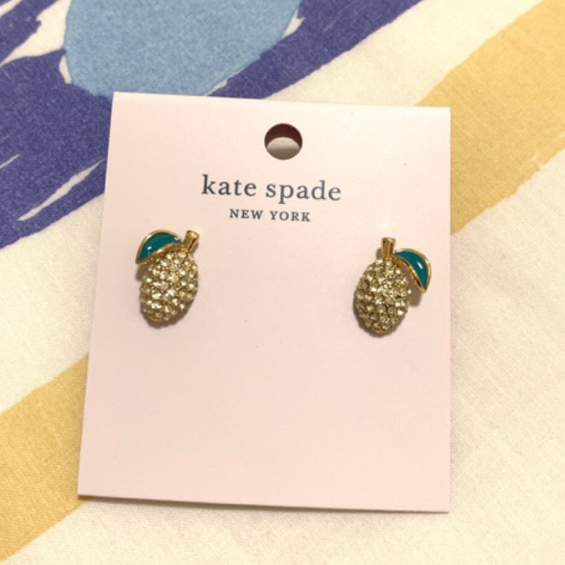 Kate spade飾品 檸檬耳環 水果系列