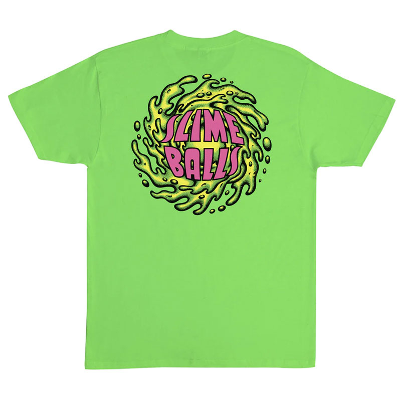 SLIME BALLS WHEELS 44154646-LIM SB LOGO TEE 短T (萊姆色) 化學原宿