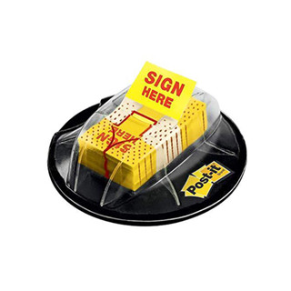 【CHL】3M SIGN HERE 請簽名標籤 指示標籤 200抽 經濟包 黃 / 綠 / 紅 標示用 680-HV