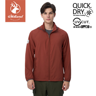 【Wildland 荒野】冰涼防蚊輕薄機能外套 男 0B11910-172 不丹紅 | 輕量防曬涼感外套