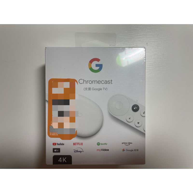 【Google】Chromecast(支援 Google TV 4K/聯強國際公司貨)