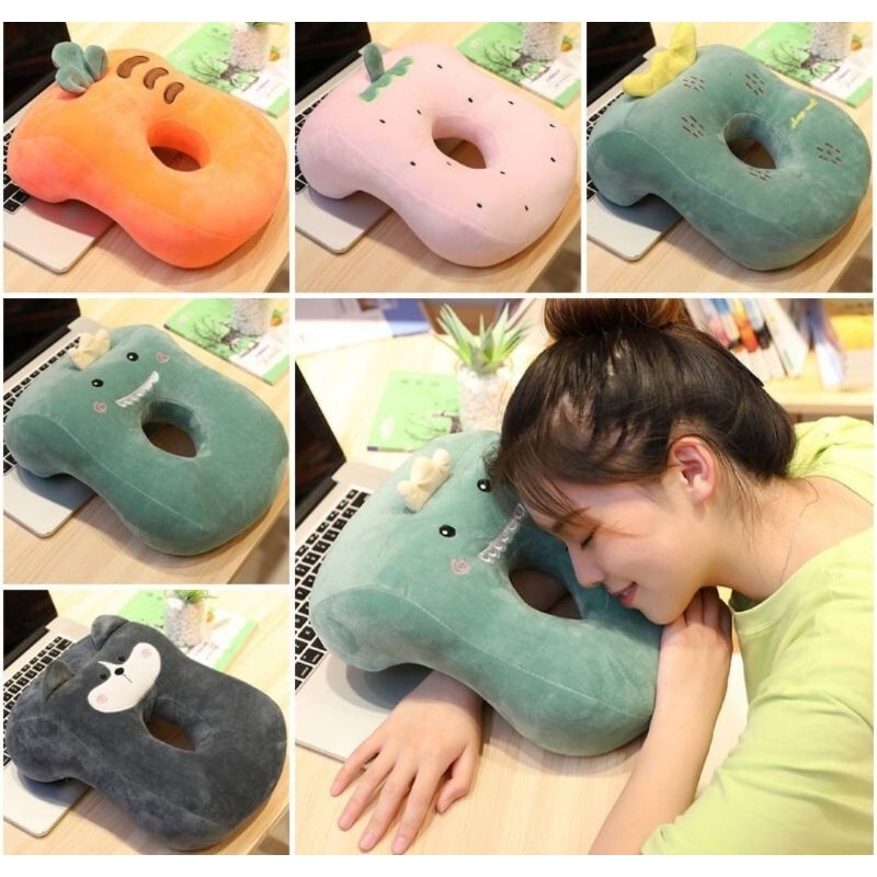 bantal leher U travel neck pillow tidur rehat sekolah kantor