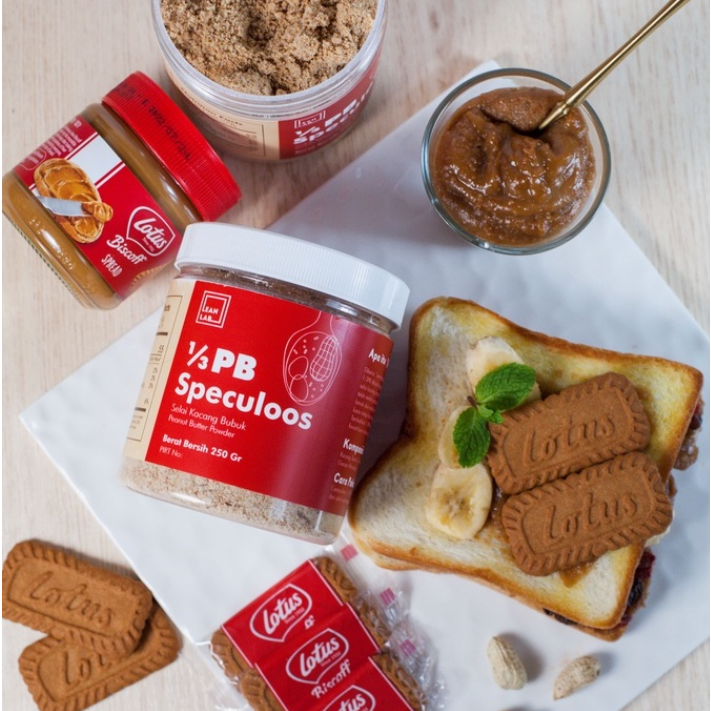 【現貨】無糖/柔滑花生醬粉 1/3 PB LeanLab Speculoos (Biscoff) 250 克 餐飲專用