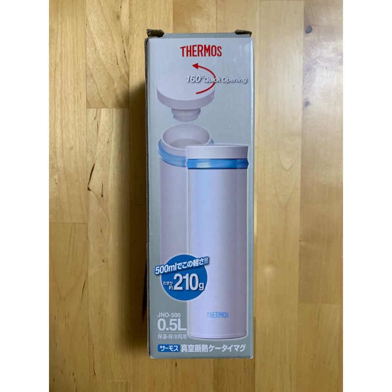 [全新] THERMOS膳魔師不鏽鋼保冷保溫瓶 JNO500-PRW(500ml)白色 ARM贈品