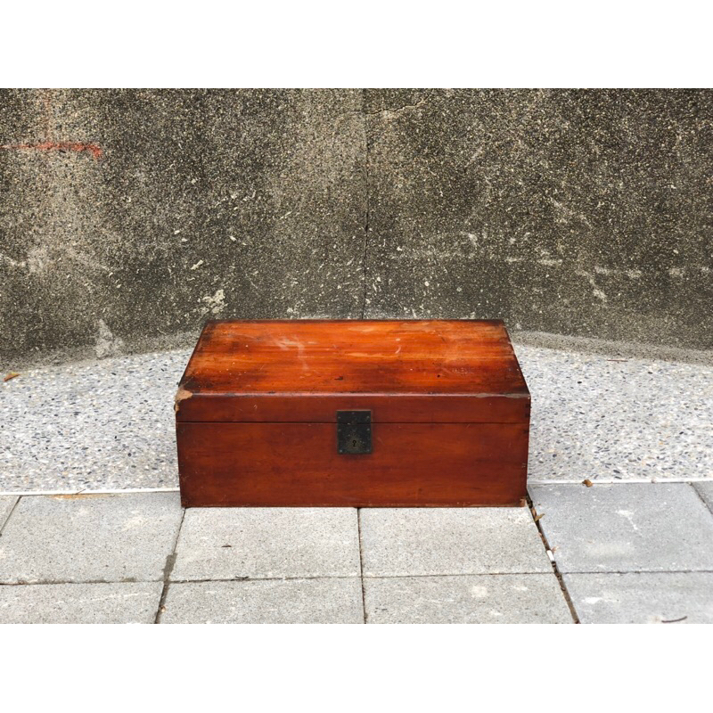 【福三】老木箱 收納箱 榫接木箱