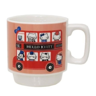 花見雜貨~日本製 全新正版 kitty 凱蒂貓 陶瓷 馬克杯 英國風 約340ml