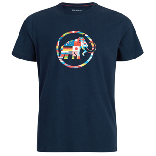 【瑞士 MAMMUT 長毛象】男 Nations 棉質圓領短袖T恤『海洋藍』1017-02220 戶外 露營 登山 夏季