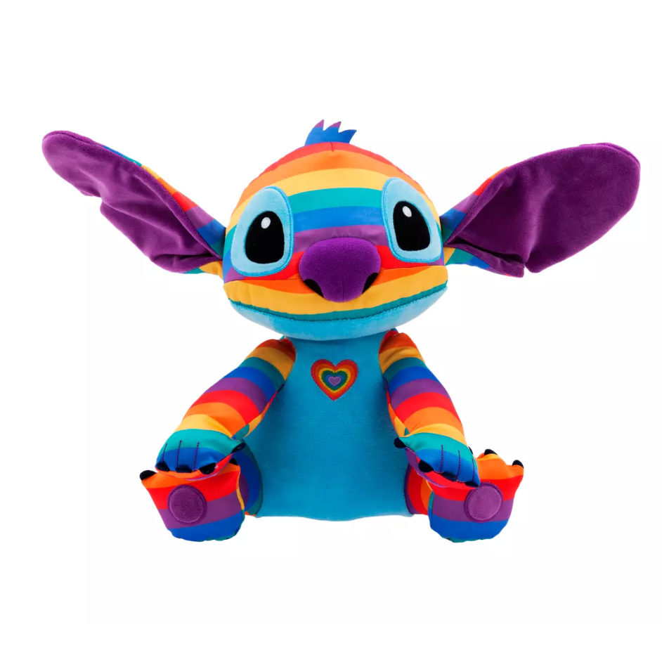 預購14吋👍正版👍美國迪士尼史迪奇  Disney Pride 娃娃 娃娃 玩偶 Lilo &amp; Stitch 彩虹旗