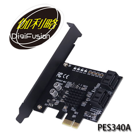 【3CTOWN】含稅附發票 伽利略 PES340A PCI-E 4-port SATA擴充卡 黑版/綠版隨機出貨