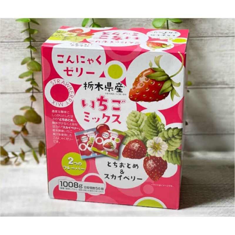 [汪汪ちゃん]✅現貨 日本COSTCO 栃木県產草莓蒟蒻果凍(1008g) (現貨)
