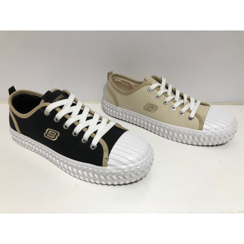 SKECHERS 女休閒鞋、餅乾鞋 STREET TRAX - 155382OFWT、155382BLK