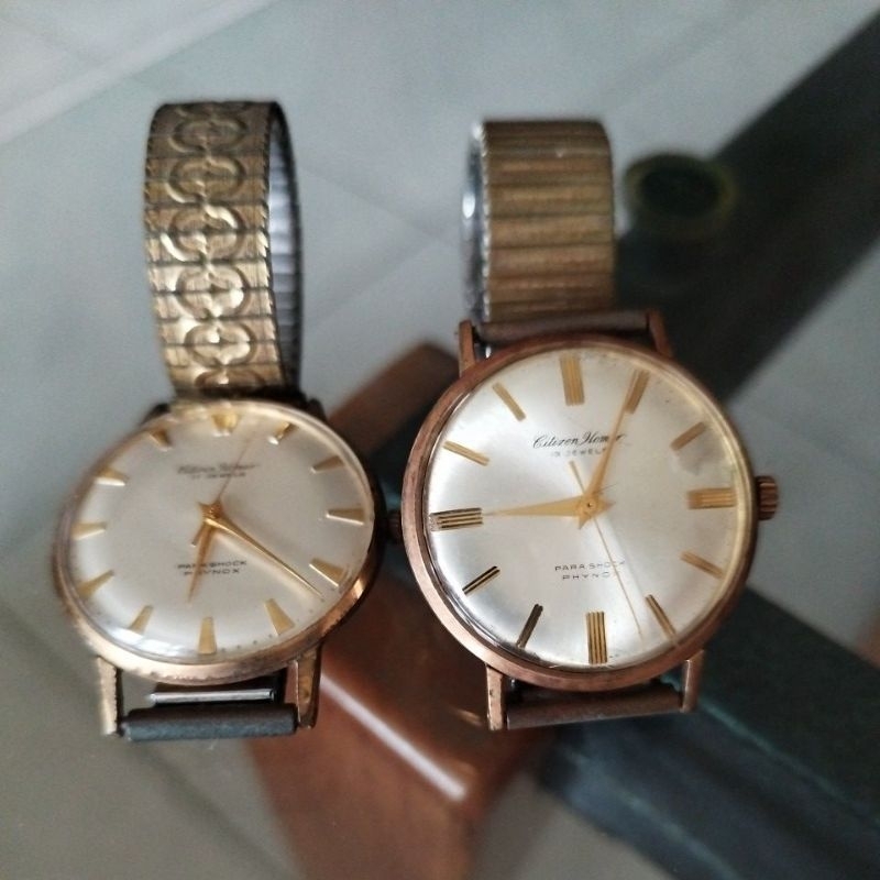 星辰citizen*2+Seiko*1稀有古董錶3只