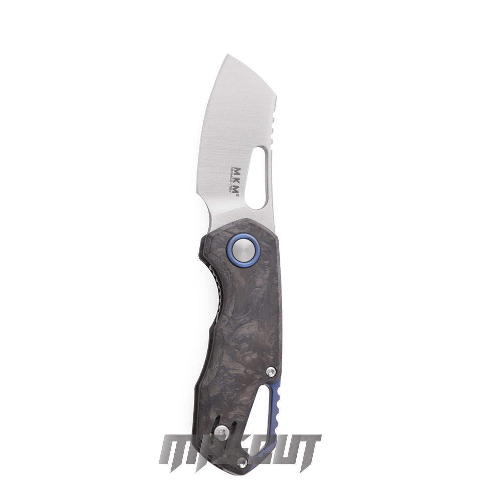 宏均-MKM ISONZO VOX設計 緞面M390鋼 大理石紋碳纖維EDC 菜刀刃-折刀(不二價)