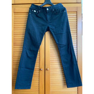 二手韓版 窄款 UPSET Jeans 黑色 小直筒工作褲 30腰 Made In Korea 韓國製