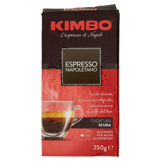 義大利KIMBO重度烘培拿坡里咖啡粉250g克【家樂福】