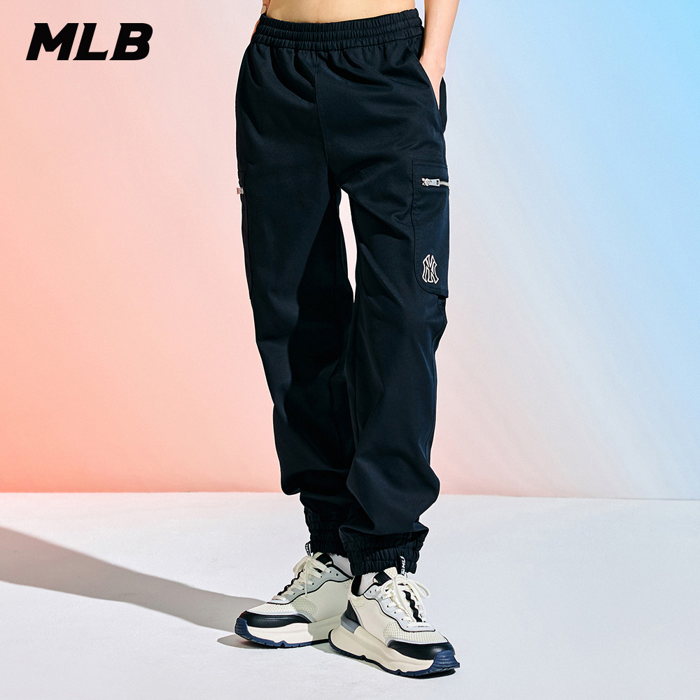 MLB 女版運動褲 休閒長褲 紐約洋基隊 (3FWPB0231-50BKS)【官方旗艦店】
