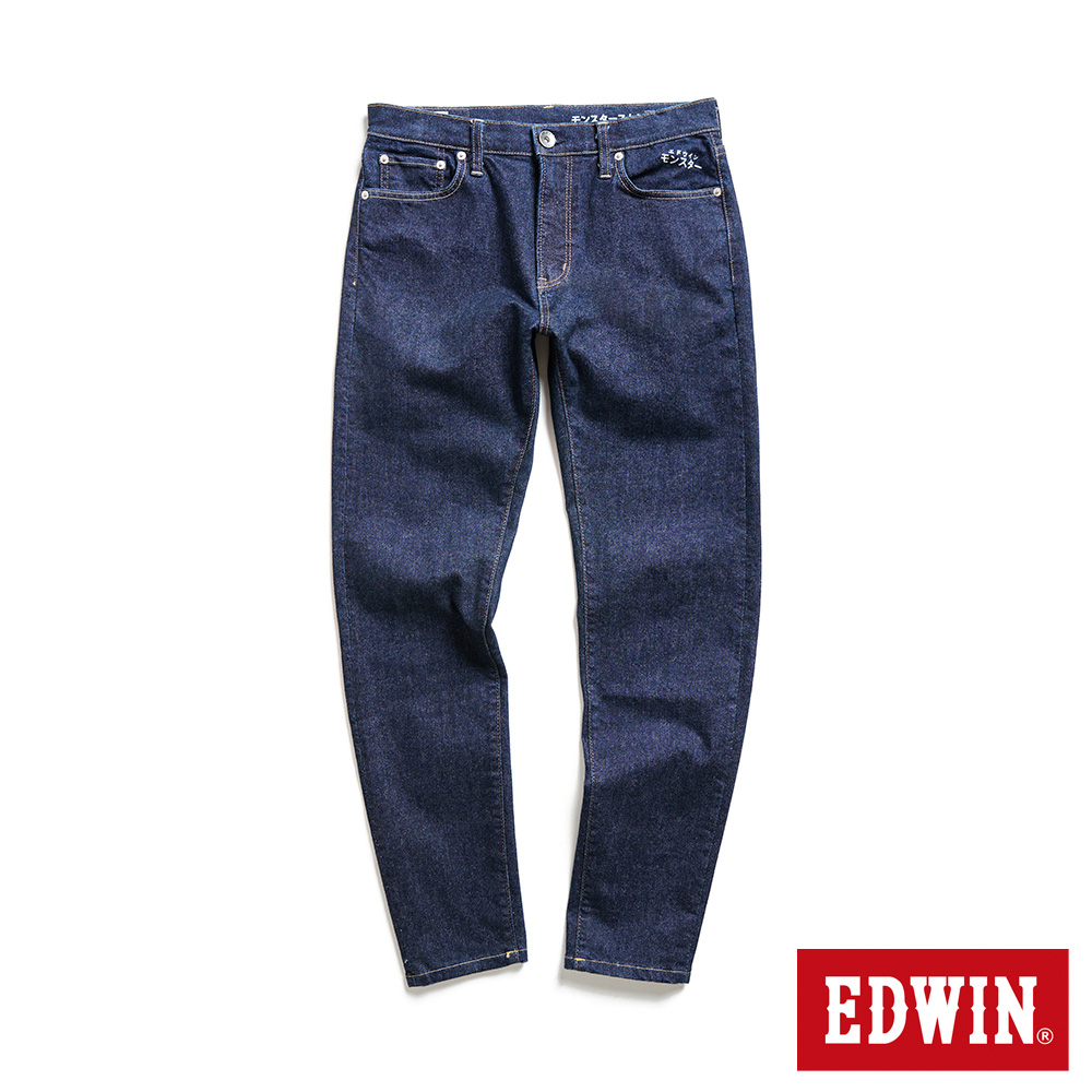 EDWIN 怪物彈系列 怪物彈彈力修身小直筒丹寧褲(原藍色)-男款