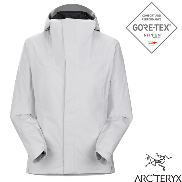 【ARCTERYX 始祖鳥】女款 Gore-Tex_防風防潑水透氣軟殼連帽保暖外套 Solano_沈靜灰_29155