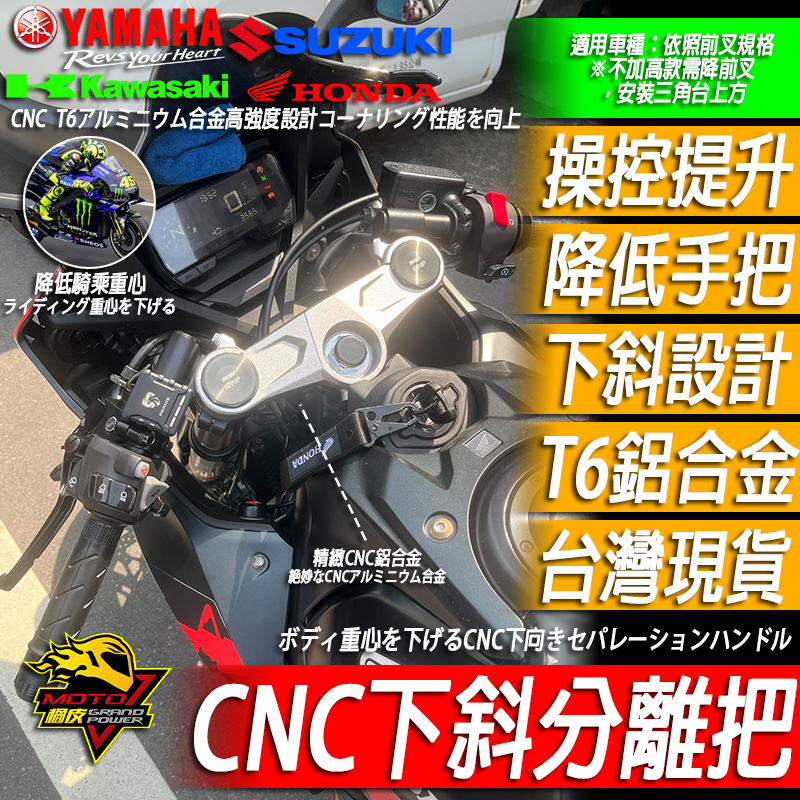 下斜分離把 車手把 把手CBR650R CBR150R R15v3 R3 R15v4小阿魯 NINJA忍400 R15M