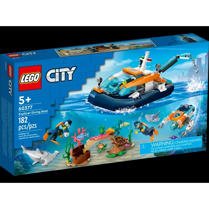 【周周go】樂高 LEGO 60377 CITY Explorer Diving Boat 探險潛水艇