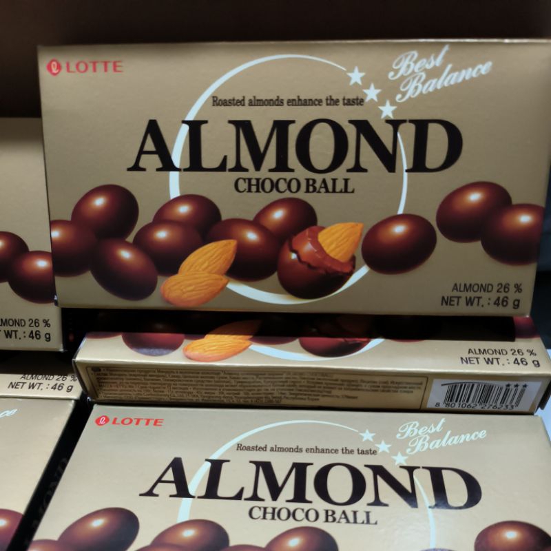 韓國 樂天 杏仁巧克力 46g Almond 樂天餅乾 巧克力 韓國LOTTE
